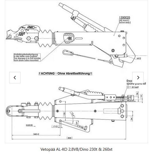 työntöjarru AL-KO 2.8VB/DINO