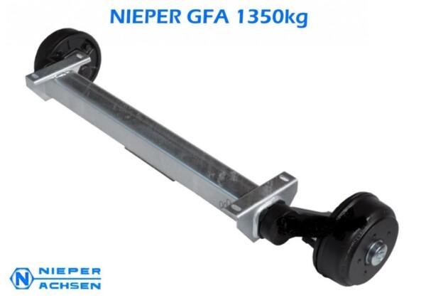 Nieper kumijousiakseli 1350 kg