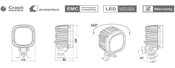 LED TYÖVALO 3900LM 12-33V - Image 3