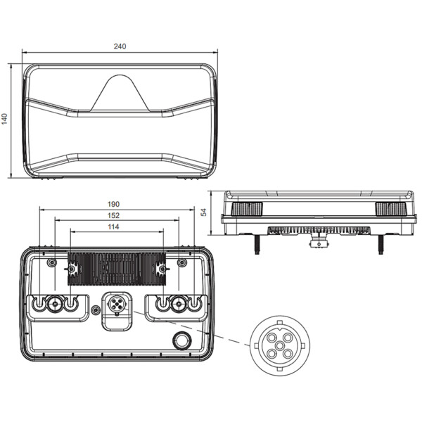 Aspöck Agriled 1 led-takavalo - Image 2