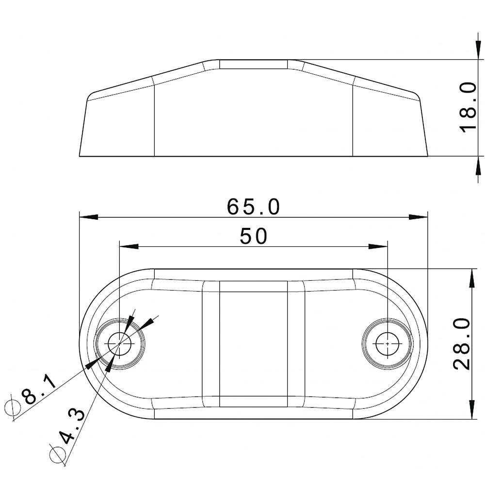 Led äärivalo FT-062 B LED